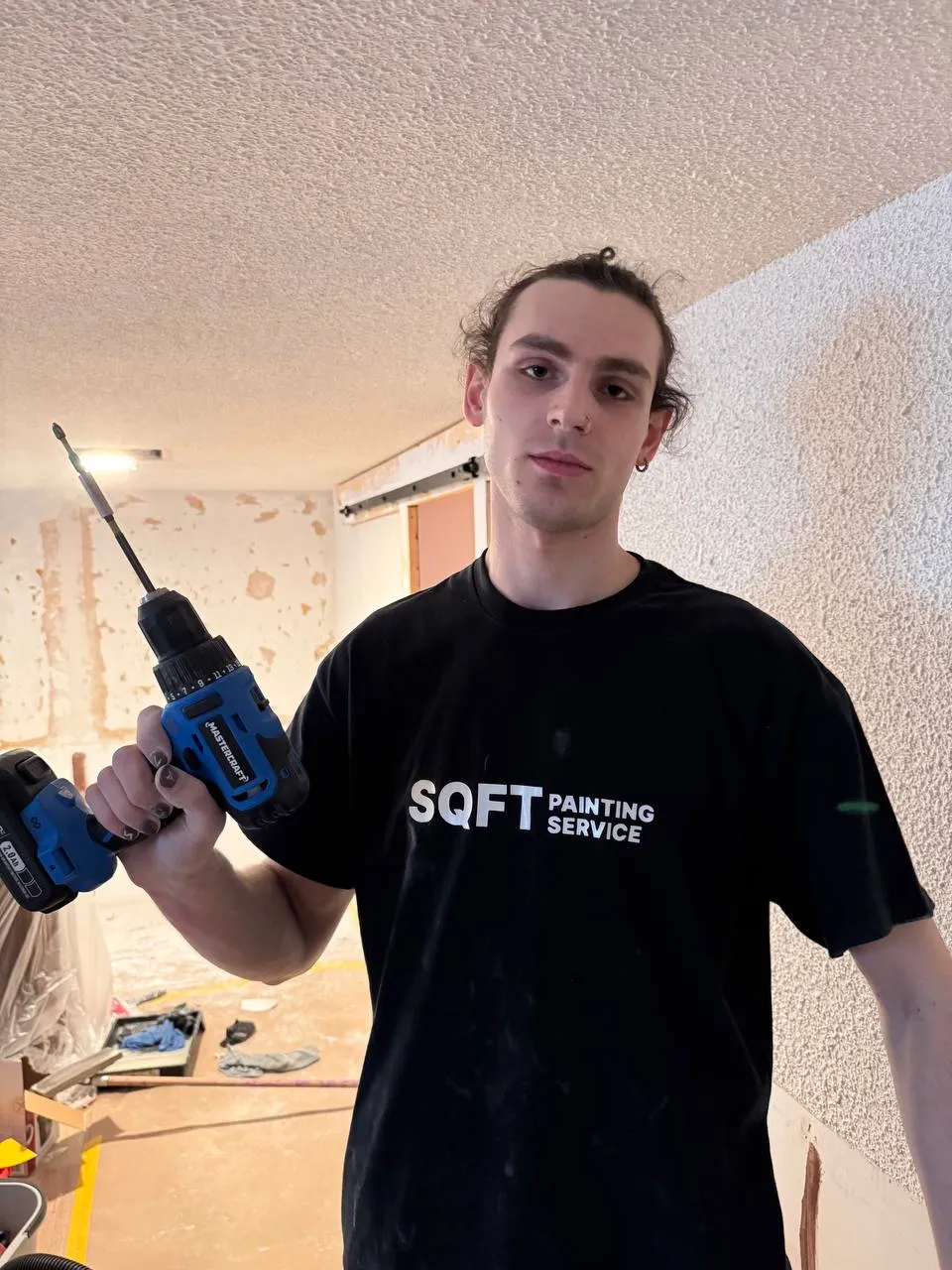 Skilled tradesperson at work